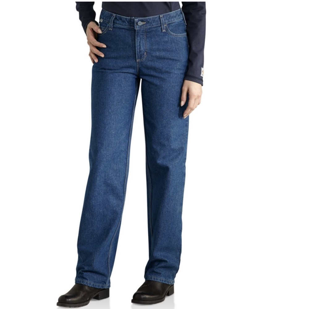 Carhartt FR relaxed fit straight leg jeans size 10